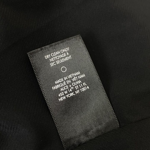 Alice + Olivia Dress Mini Slip Harmony Black Cowl Neck Sleeveless - Picture 10 of 11